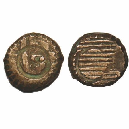 Jafarabad, Base Silver Kori, 4.77g. 13-13mm, Jafarabad was a very tiny state of 12 village