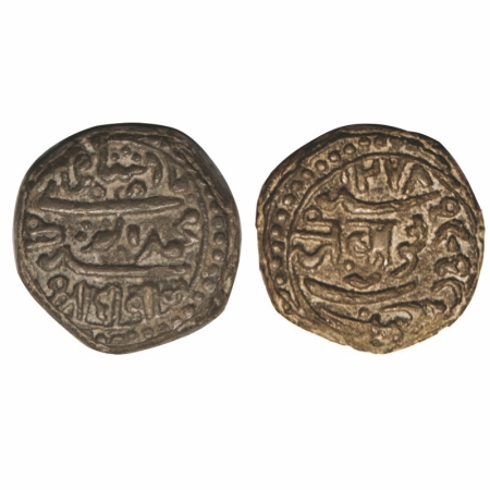 Junagadh, Lead Kori (OMS), 3.53g, Bahadur Khan ( AH 1226-1256/1868-1897 VS) in the name of