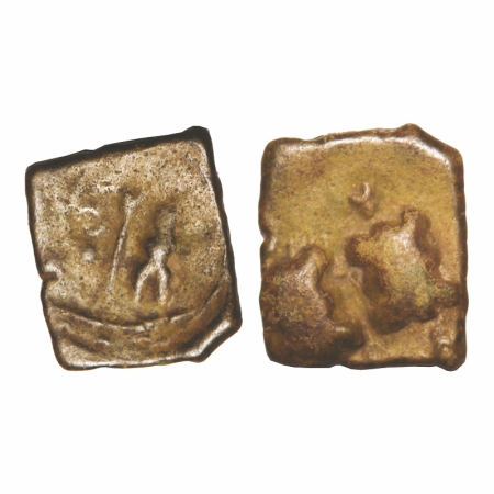 Saurashtra (Gujarat), c. 50 BC, Copper, 5.56g, 20.48x17.44, anonymous, uninscribed, typica