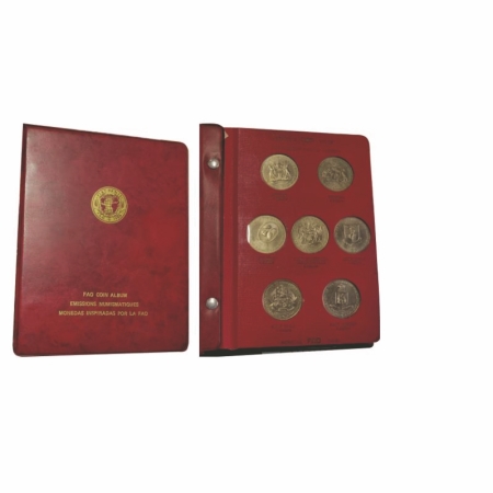 World FAO Coins Album , Mixed Metals, 52 Coins, FAO (UN Food & Agriculture Organization) C