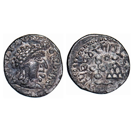 Satavahanas, Vasithiputa Siri Pulumavi, Silver Drachma, 2.21g, 15.88x14.70mm, Obv: Bust of