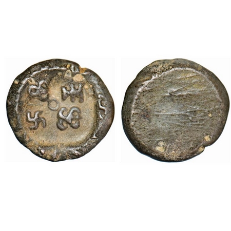 Satavahana Period, Maharathi of Marathawada, Uninscribed, Copper Unit, 7.23g, 17.77x18.90m