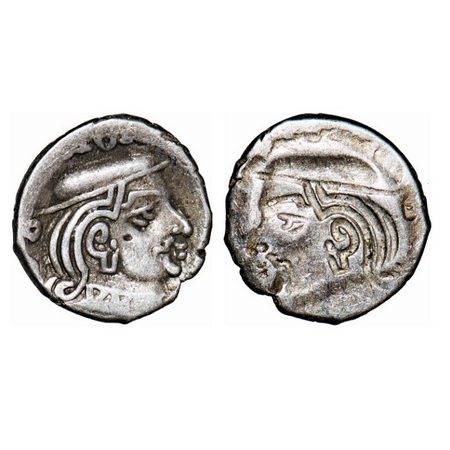 Western Kshatrapas, Silver Drachma, 2.35g, 14.54mm, Error, Obverse Brockage, nice deep and