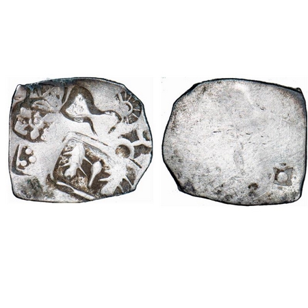 Punch Marked, Magadha Janapada, Silver Karshapana, 3.50g, 21.55x24.89mm, G/H Series I, Fiv