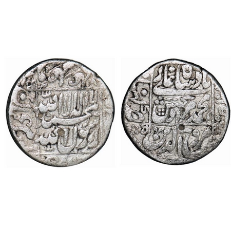 Murad Bakhsh, Silver Rupee, 11.19g, Khambayat Mint. KM A272.2. Test mark, About Very Fine,