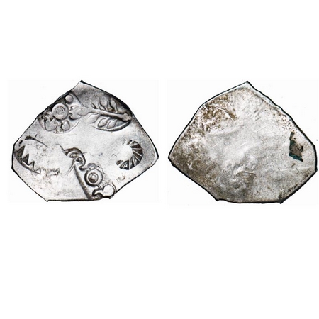 Punch Marked, Magadha Janapada, Silver Karshapana, 3.46g, 21.78x24.78mm, G/H Series I, Fiv