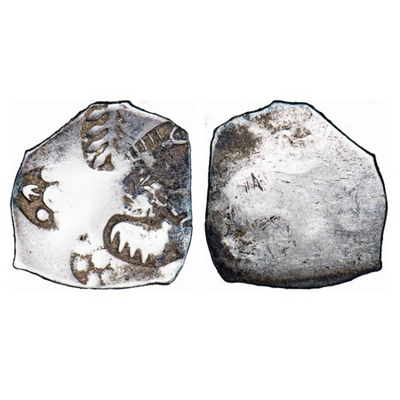 Punch Marked, Magadha Janapada, Silver Karshapana, 3.24g, 23.89x24.39mm, G/ H Series I, Fi