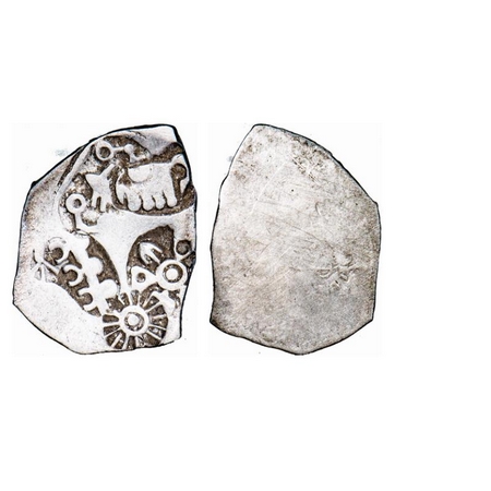 Punch Marked, Magadha Janapada, Silver Karshapana, 3.45g, 3.44g, 19.67x24.43mm, G/H Series