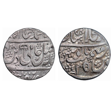 Shah Alam II, Silver Rupee, 11.11g, Shahjahanabad Dar ul Khilafat Mint, AH 1197/25 RY, wit