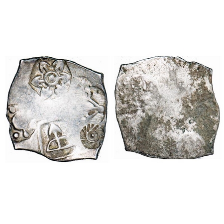 Punch Marked, Magadha Janapada, Silver Karshapana, 3.34g, 23.95x23.75mm, G/H Series I, Fiv
