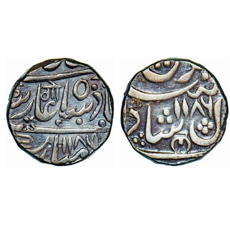 Hyderabad Feudatories - Narayanpett, Silver Rupee, 10.98g, Dilshadabad Mint, AH 1186/1186 