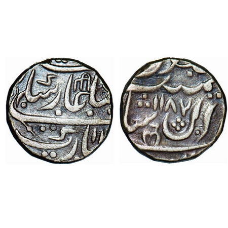 Hyderabad Feudatories - Narayanpett, Silver Rupee, 11.04g, Dilshadabad Mint, AH 1186, INO 