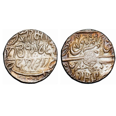 Kashmir, Silver Rupee, 6.68g, Ranbir Singh (VS 1914-1942 / 1857-1885 AD), VS 1926, JHS ser
