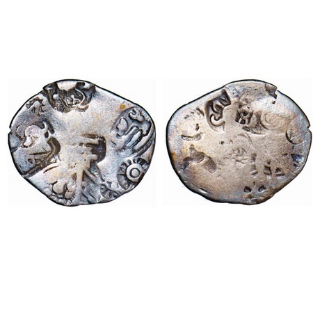 Punch Marked, attributed to Magadha Janapada, Silver Karshapana, 2.99g, 20.71x24.50mm, Ser