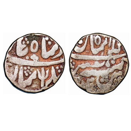 Mewar Feudatories - Shahpur, Silver Rupee, 10.78g, Shahjahanabad Mint, 3 RY. INO Shah Alam