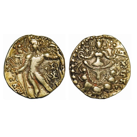 Guptas, Kumaragupta I, Mahendraditya (415-455 AD), Gold Dinar, Archer Type, 7.95g, 20.58x1