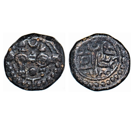 Vijaynagar Kingdom, Tirumalaraya (c. 1565-1578 AD), Copper Kasu, 3.49gm, Chalama Title typ
