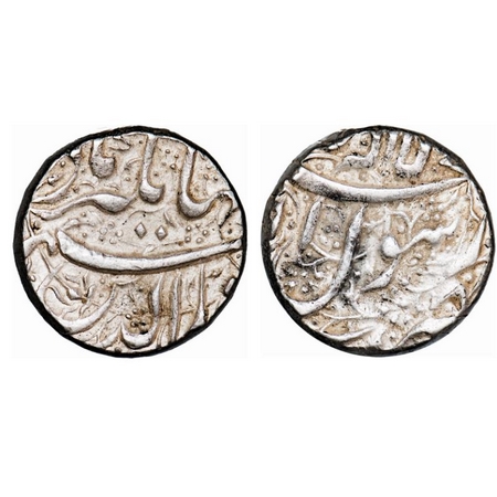 Jahangir, Silver Rupee, 11.43g, (Jalnapur) Mint off flan, Kalima type. Very Fine, Very Sca