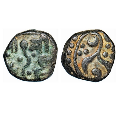 Gwalior, Copper Paisa, 9.58g, Jankoji Rao Sindhia (AH 1243-1259, 1827-1843 AD), Jawad Mint
