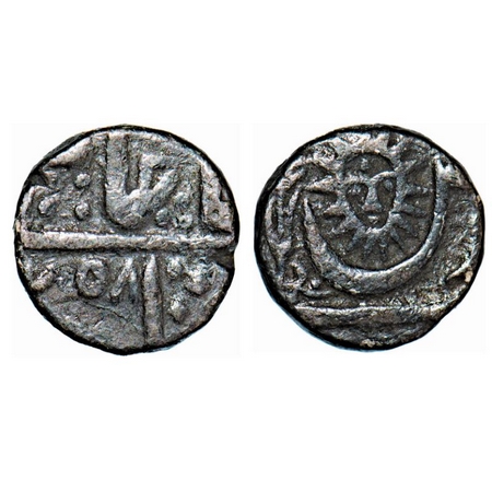 Indore, Silver ¼ Rupee, 2.58g, Hari Rao (AH 1250-1260 / 1834-1843 AD), Malharnagar Mint, I