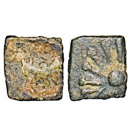 Pre Satvahana, Patalatolatasa type, (2-1 Cen BC), Vidarbha region, Copper, 1.26g, 11.91x10