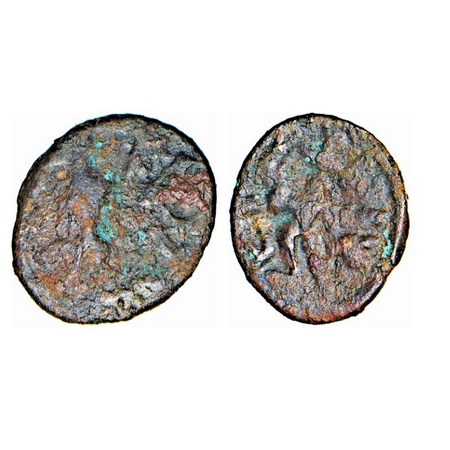 Tribal Republic, Rajanya Janapada Punjab region, (2-1 Cen BC), Copper, 0.65g, 11.27x9.69mm