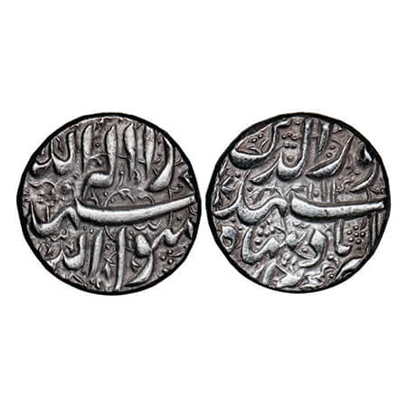 Jahangir, Silver Rupee, 11.43g, Berar Mint, AH 1014, Kalima in floral background, Bird bel