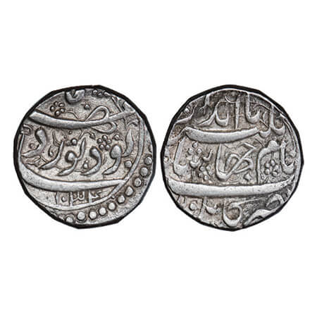 Jahangir, Silver Rupee, 11.40g, Kabul Mint, Noor Dah couplet, Obv: Ta zand az naam Jahangi