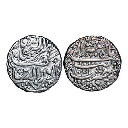Jahangir, Silver Rupee, 11.39g, Tatta Mint, Ilahi Type, AH 1021/7 RY, Tir Month, decorativ
