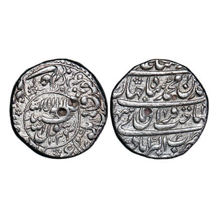 Shah Jahan I, Silver Rupee, 11.35g, Akbarabad Mint, AH 1039/2 RY, legends in circle area w