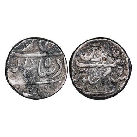 Aurangzeb, Silver Rupee, 11.15g, Assam Mint, AH (1073)/5 RY, the couplet of Aurangzeb is d