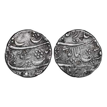 Farrukhsiyar, Silver Rupee, 11.50g, Hyderabad, (Farkhanda Buniyad Mint), AH 11xx/ 3 RY, fa