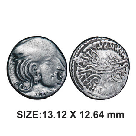 Western Kshatrapas, Damasena s/o Rudrasimha I (c. 222-238 AD), Kardamaka Family, Silver Dr