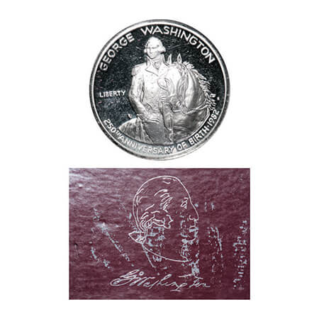 United States, Silver Half Dollar Proof Coin, 12.50g, 1982, 250th Anniversary of George Wa