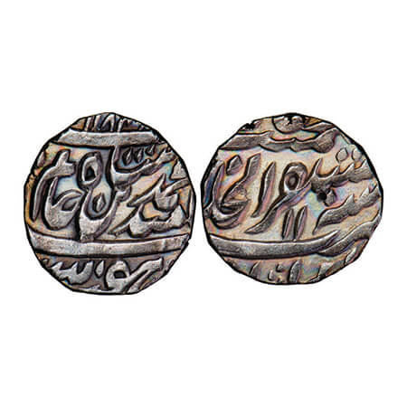 Bharatpur, Silver Rupee, 11.05g, Mustaqir-Al-Khilafa Akbarabad Mint, AH 1184/11 RY, INO Sh