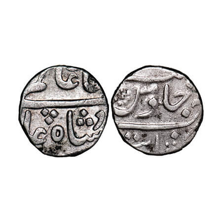 Cambay, Silver Rupee, 11.44g Hussain Yafar Khan (1841-1880 AD), Khanbayat Mint almost seen