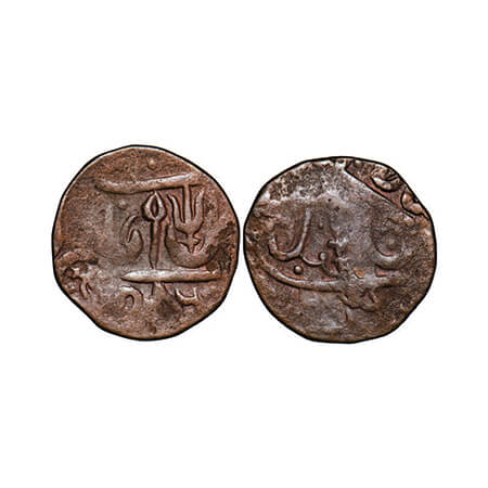 Gwalior, Copper Paisa, 12.40g, Unattributed (probably Ujjain Mint), INO Shah Alam II, Tris
