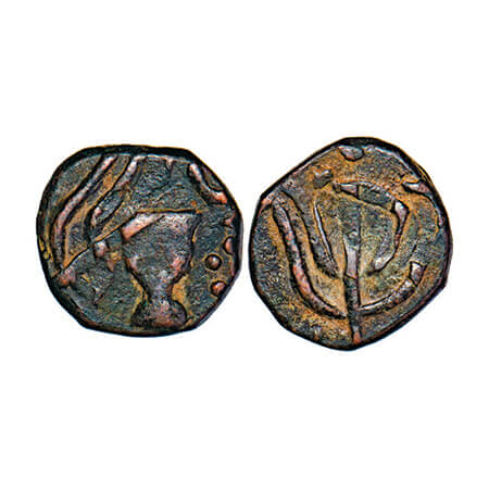 Gwalior, Copper Paisa, 9.72g, Uncertain Mint, Obv: Wine cup, Rev: Double Trishul. J.Lingen