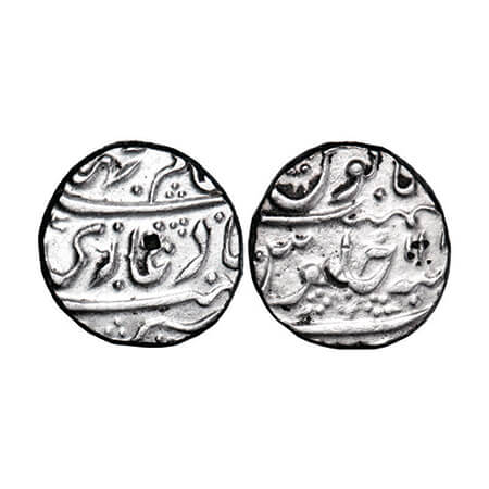Hyderabad Feudatory Gadwal, Silver Rupee, 11.36g, Local Rajas issue, AH 118x, INO Shah Ala