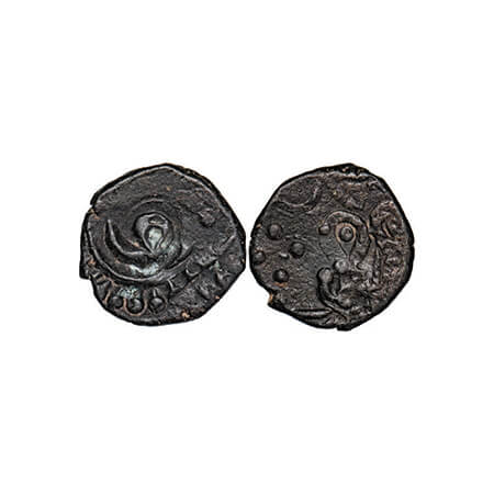 Jhabua, Copper Paisa, 10.30g, Gopal Singh (VS1897-1952 / 1840-1895 AD, British Protectorat