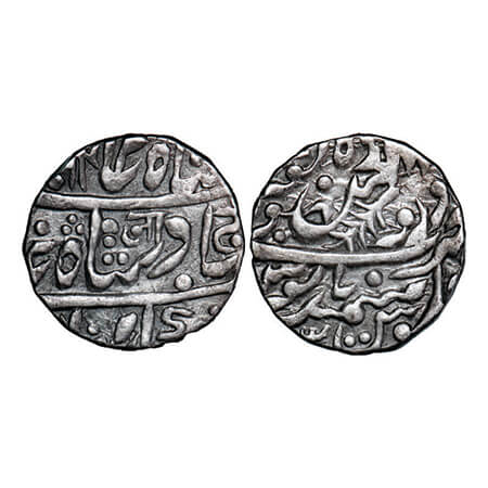 Jodhpur, Silver Rupee, 11.33g, Dar ul Mansur Jodhpur Mint (Sojat), INO Shah Alam II, AH (1