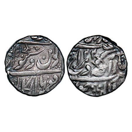 Jodhpur, Silver Rupee, 11.38g, Takhat Singh (AH 1259-1290, 1843-1873 AD), Dar ul Mansur Jo