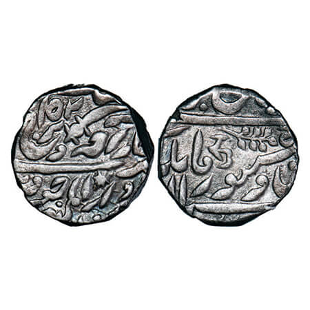 Jodhpur, Silver Rupee, 11.35g, Takhat Singh (AH 1259-1290, 1843-1873 AD), Dar ul Mansur Jo