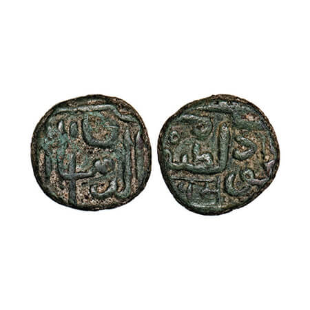Kutch, Copper Trambiyo, 4.61g Khengarji I (AH 939-994 / 1533-1585 AD), INO Mahmud bin Lati