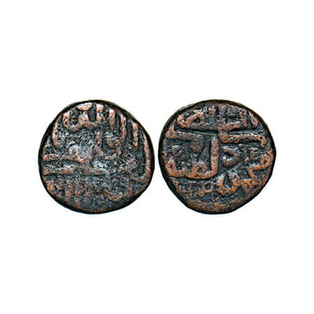 Kutch, Copper Dhinglo, 13.58g, 18x19mm, Khengarji I (AH 939-994 / 1533-1585 AD), INO Mahmu