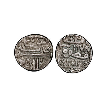 Kutch, Silver Kori, 4.40g, Bharmalji I (AH 994-1041/1585-1631 AD), INO Muzaffar Shah III, 