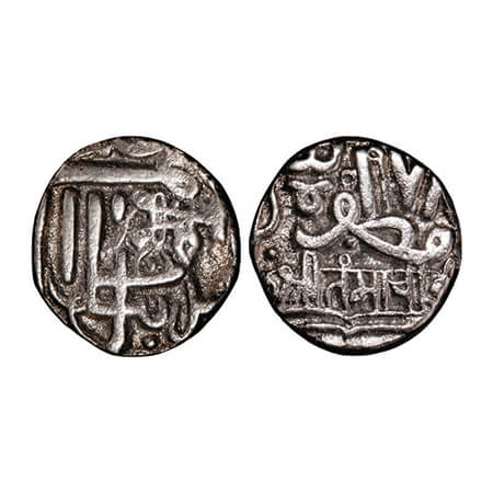 Kutch, Silver ½ Kori, 2.16g, Tamachiji (AH 1064-1075/1654-1665 AD), INO Muzaffar Shah III,