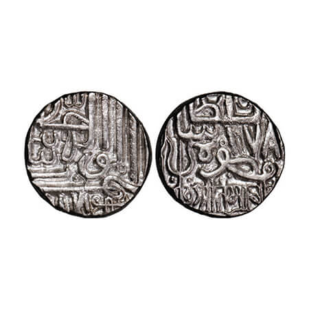 Kutch, Silver Kori, 4.63g, Tamachiji, INO Muzaffar Shah III AH 978, 9 in date is retrograd