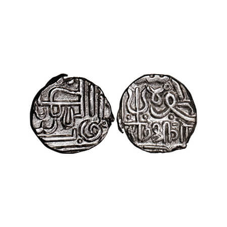 Kutch, Silver ½ Kori 2.30g, Gohodji II (AH 1174-1192/1761-1778 AD), INO Muzaffar Shah III 