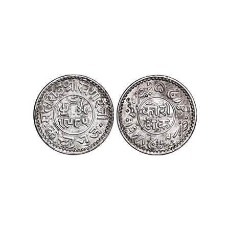 Kutch, Silver Kori, 4.67g, Khengarji III, INO George V, VS 1985/1928 AD. Rajgor. 231.1. Ve